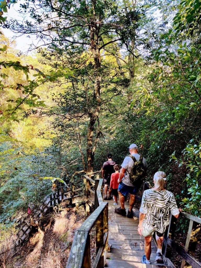 Stairs leading down to the Raven Rock