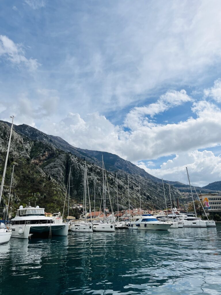 Boats in Kotor, Montenegro