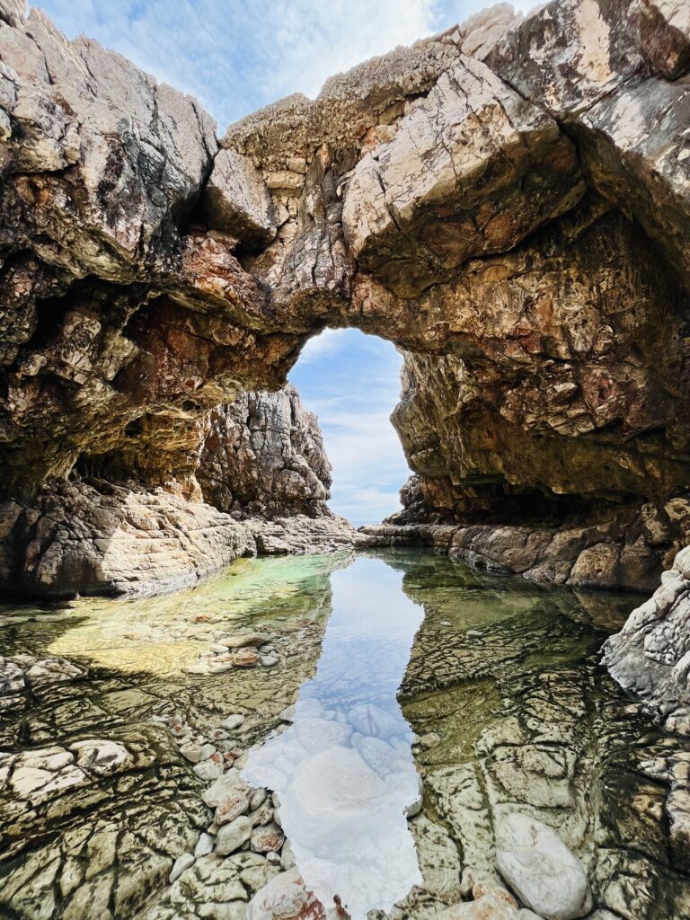 Natural arch on Lokrum Island