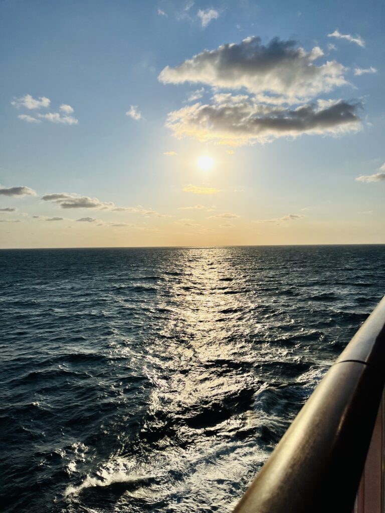 Sunset from the Copenhagen to Oslo ferry