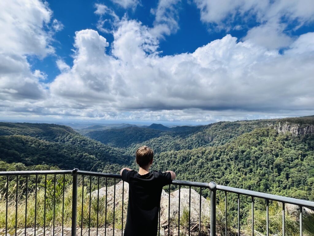 Looking out over the Byron Bay Hinterland