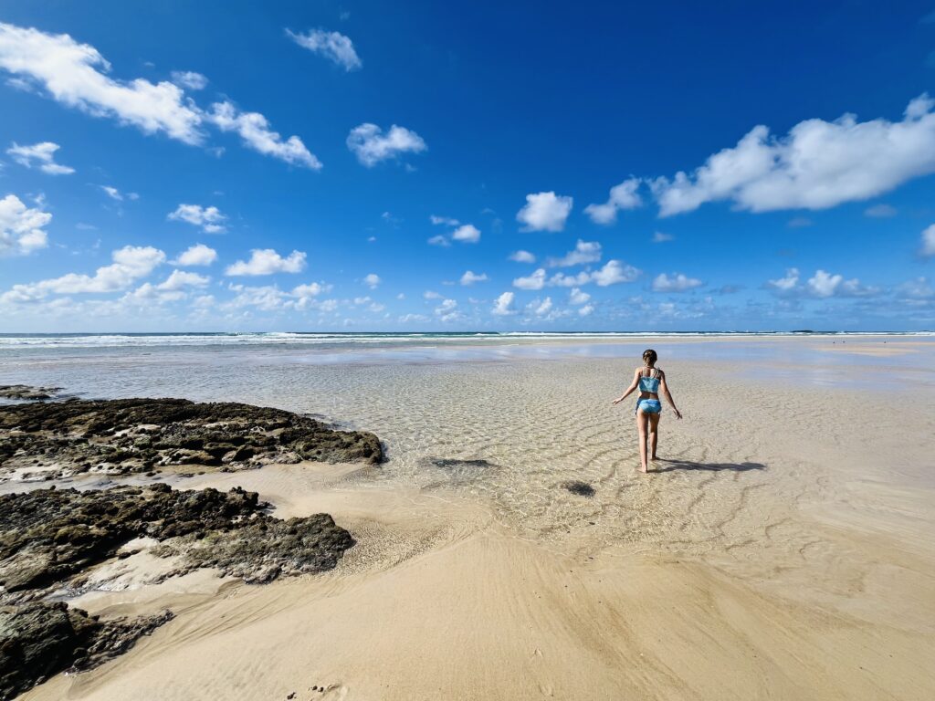 Deadman's Beach in North Stradbroke Island