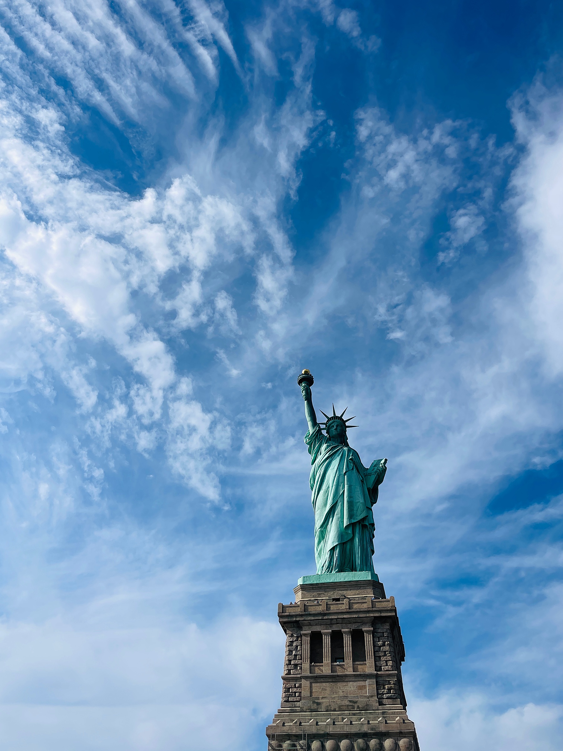 visiting the statue of liberty with kids