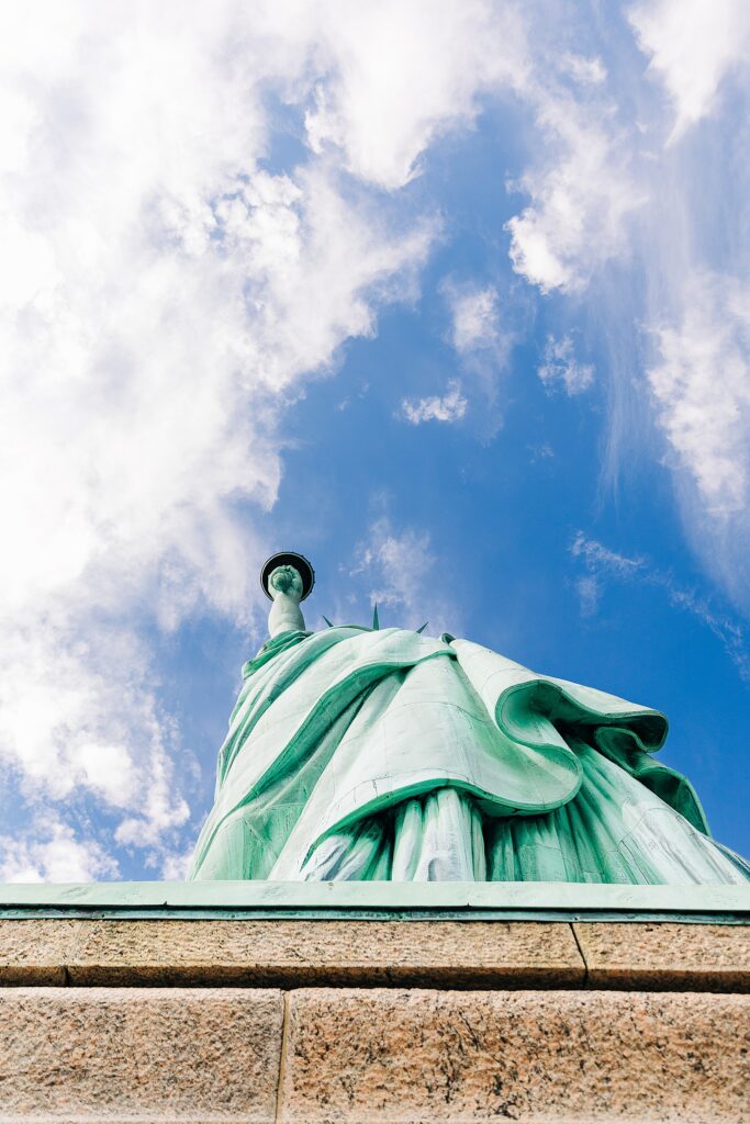 visiting the statue of liberty with kids