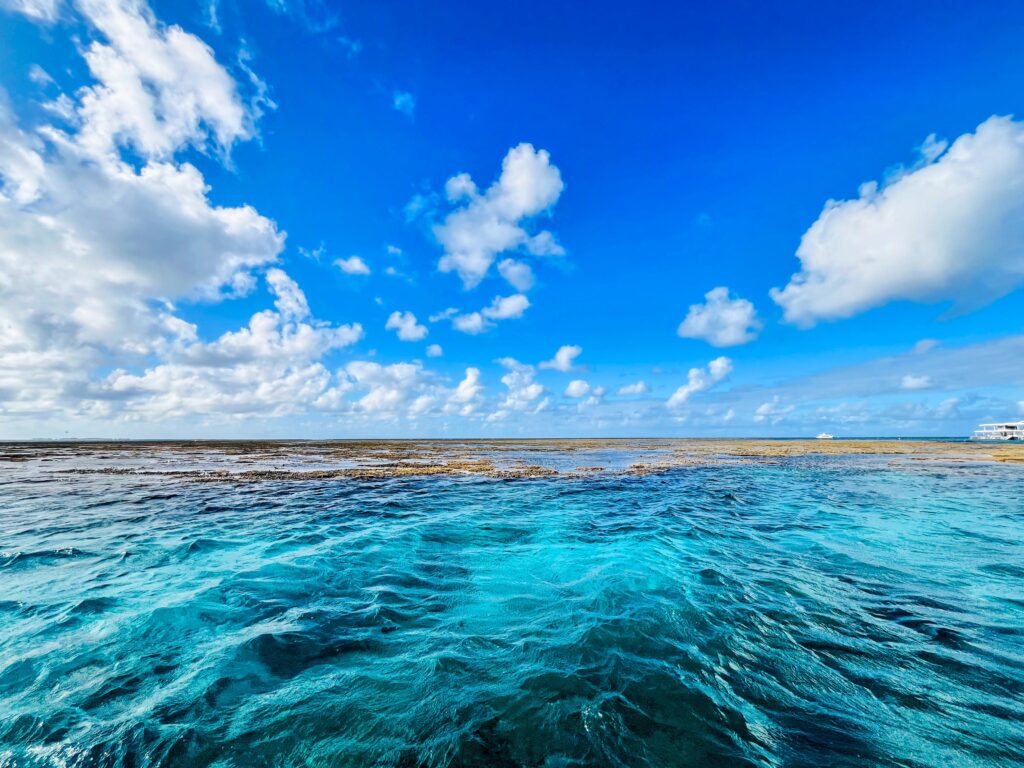 The beautiful Pacific in the Great Barrier Reef
